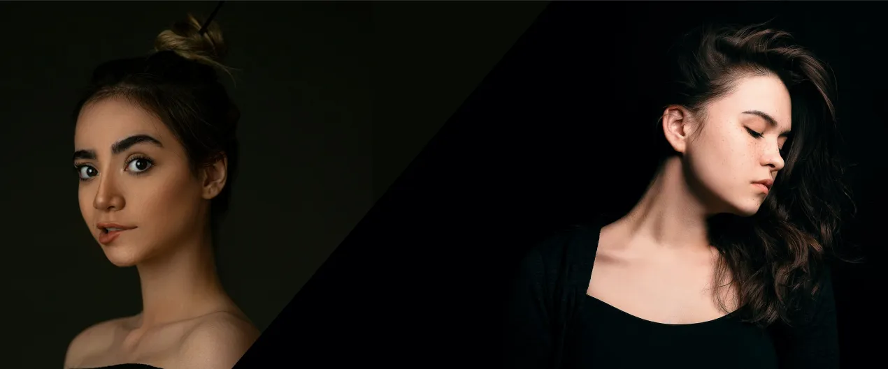 Zwei Models mit Haarstylings